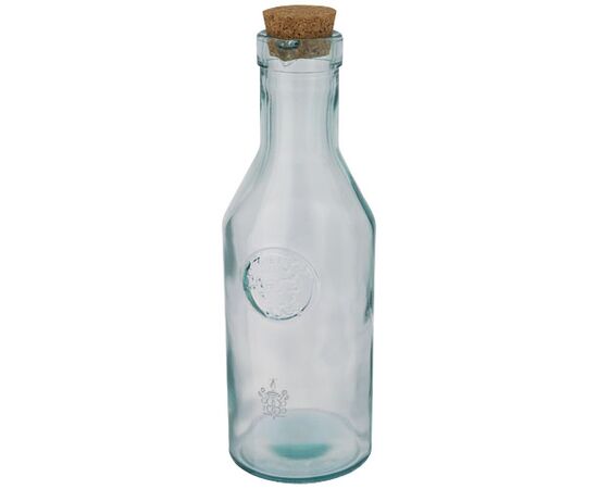Fresqui recycled glass carafe with cork lid Transparent - Authentic 11325501