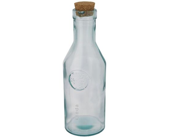 Fresqui recycled glass carafe with cork lid Transparent - Authentic 11325501