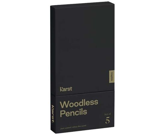 Karst® 5er-Pack 2B holzlose Graphitstifte Grau - Karst® 10779382