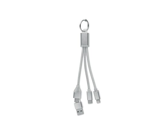 4in1 Ladekabel Typ-C Silber -  MO2141-14