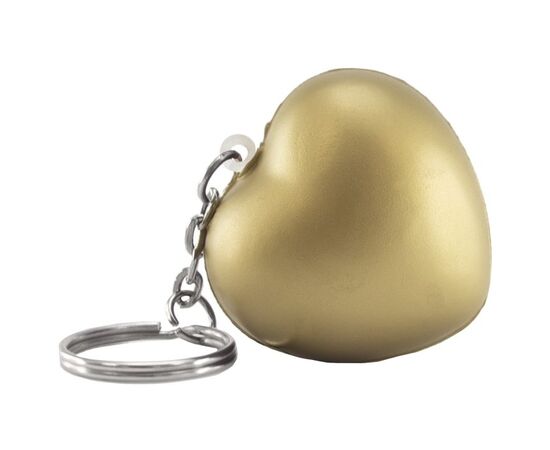 Schlüsselanhänger mit Anti Stress Herz Gold - MultiGift NoStress 980498