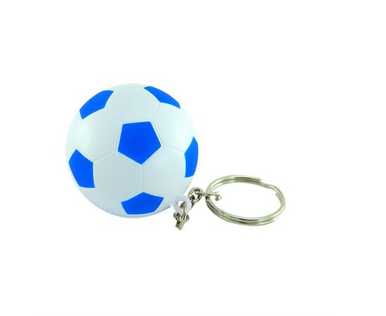 Porte-clés avec le football anti-stress Bleu/blanc - MultiGift NoStress 9805103