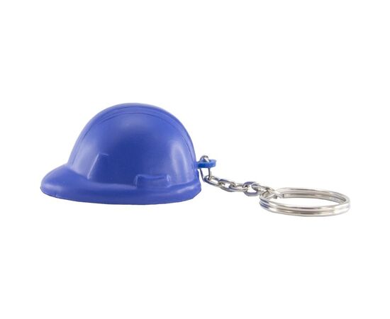 Porte-clés anti-stress casque de chantier Bleu - MultiGift NoStress 981904
