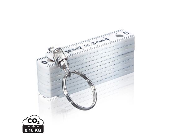 Mini règle pliable porte-clés Blanc - XD Collection P112.003