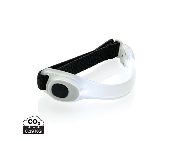 Veiligheids LED armband Wit, Zwart - XD Collection P239.433