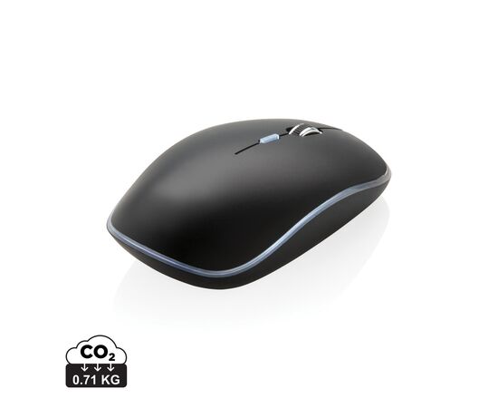 Light up logo wireless mouse Black - XD Collection P300.321