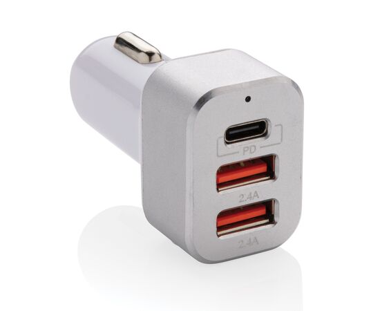 30W Snelle auto lader met triple output en PD Wit - XD Collection P302.263