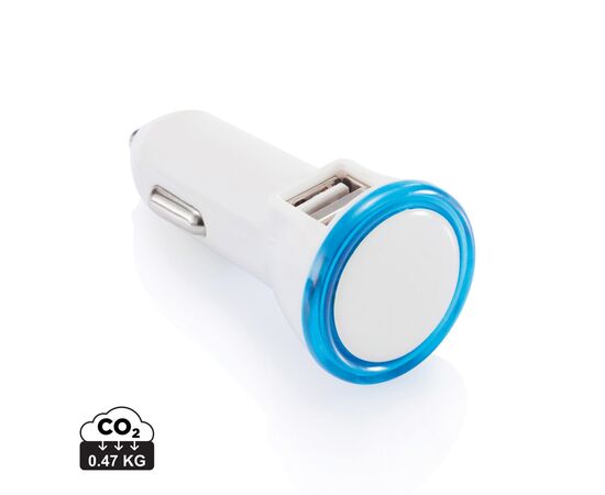 Double chargeur allume-cigare USB 2.1A Bleu, Blanc - XD Collection P302.274