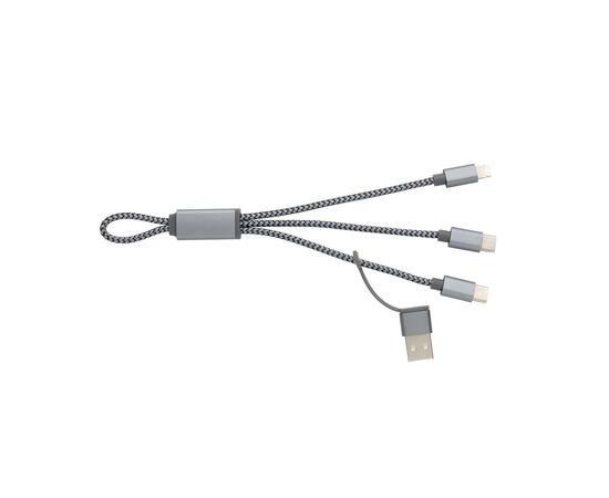 Mini câble tressé 4 en 1 Gris - XD Collection P302.432