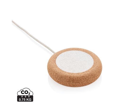 Kurk en tarwestro 5W draadloze oplader Khaki - XD Collection P308.099