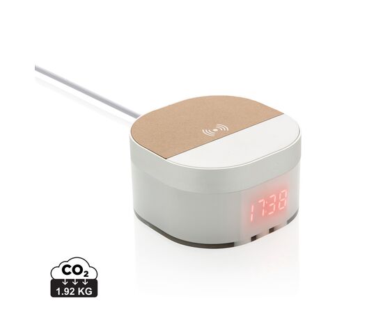 Aria 5W Wireless Charging Digital Clock White - XD Xclusive P308.693