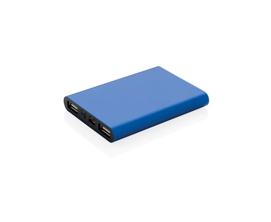 Aluminium 5.000 mAh pocket powerbank Blue - XD Collection P322.015