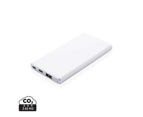 Batterie de secours Ultra rapide 5000 mAh et type-C Blanc - XD Collection P324.663