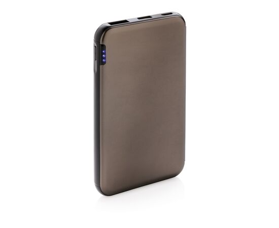 Pocket-size 5.000 mAh powerbank Grey, Black - XD Collection P324.742