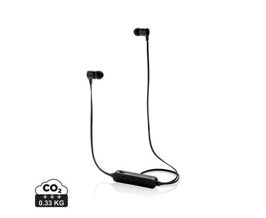 Wireless Ohrhörer mit leuchtendem Logo Schwarz - XD Collection P328.041