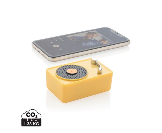 Mini Vintage 3W draadloze speaker Geel, Zwart - XD Collection P329.336