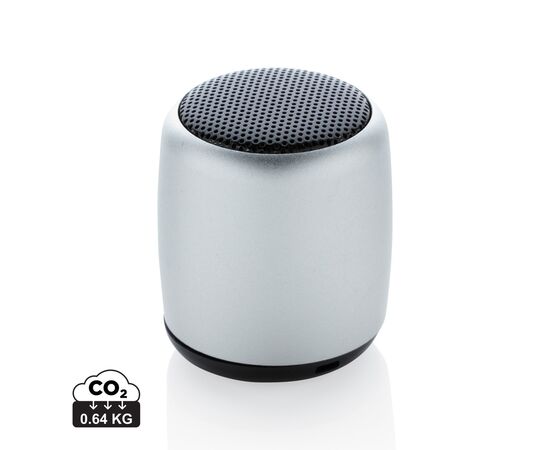 Kabelloser Mini-Lautsprecher aus Aluminium Silber - XD Collection P329.392