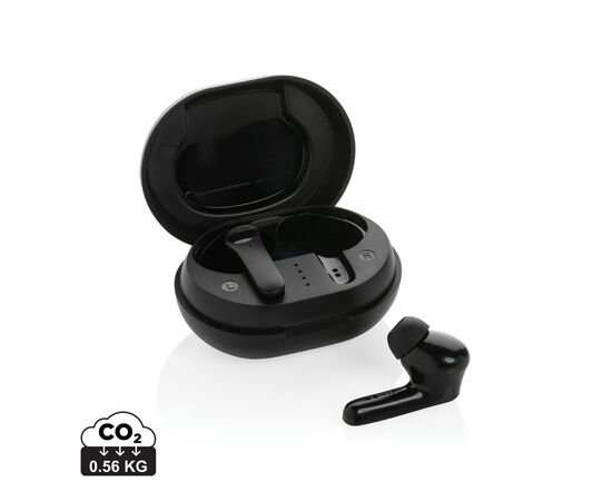 Oreillettes TWS en plastique recyclé RCS Noir - XD Collection P329.671