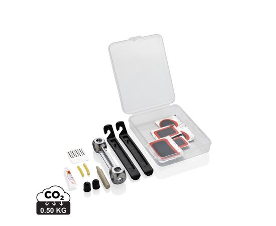 Fietsreparatieset compact Transparant, Zwart - XD Collection P416.141