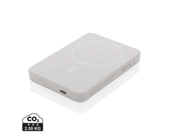 Powerbank magnétique 5000mAh en plastique RCS Magnetix Blanc - XD Collection P322.403