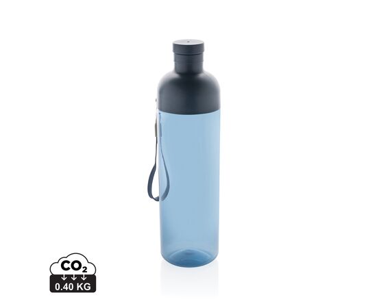 Impact auslaufsichere Wasserflasche aus RCS recyc. PET 600ml Dunkelblau - XD Collection P437.010