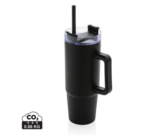 Mug 750ml avec poignée en plastique recyclé RCS Tana Noir - XD Collection P437.101