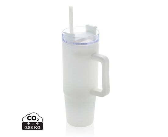 Tana RCS plastic tumbler with handle 750ml White - XD Collection P437.103