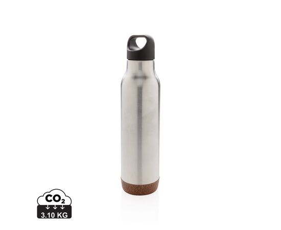 Bouteille isotherme étanche avec finition liège Argent - XD Collection P433.282