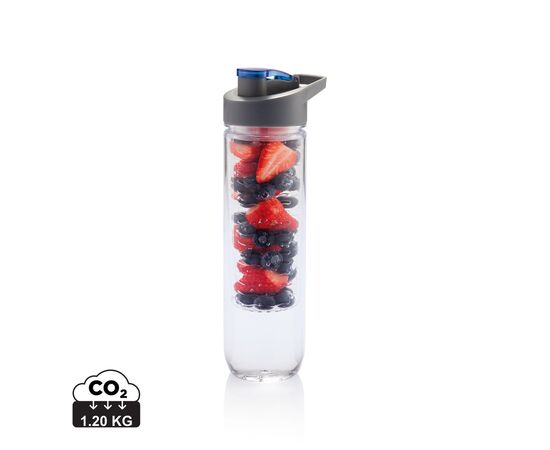Waterfles met infuser Blauw - XD Collection P436.055