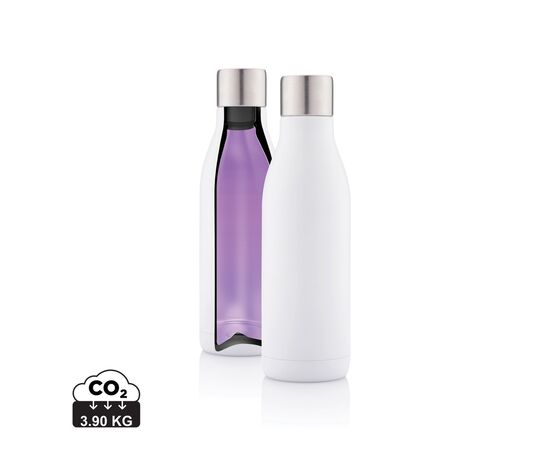 Bouteille isotherme en acier avec stérilisateur UV Blanc - XD Collection P436.643
