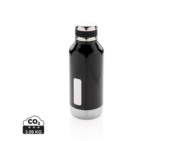 Bouteille étanche avec plaque Noir - XD Collection P436.671