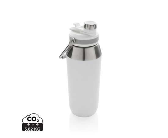 Bouteille isotherme 1L avec bouchon double fonction Blanc - XD Collection P436.983