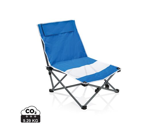 Opvouwbare strandstoel in tas Blauw - XD Collection P453.035