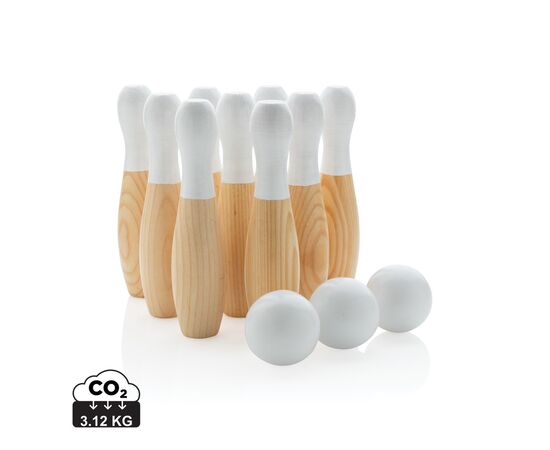 Kegel-Set aus Holz Braun - XD Collection P453.549