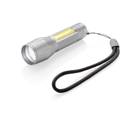 LED 3W focus torch with COB Grey - XD Collection P513.522