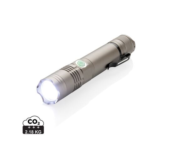 Herlaadbare 3W zaklamp Grijs - XD Collection P513.591