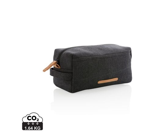 Canvas toiletry bag PVC free Black - XD Collection P703.041