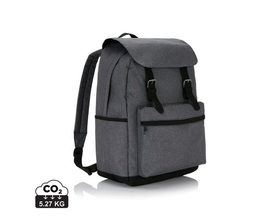 Laptop backpack with magnetic buckle straps Grey - XD Collection P706.142