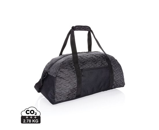 Sac week-end en RPET réfléchissant avec traceur AWARE™ Noir - XD Collection P707.081