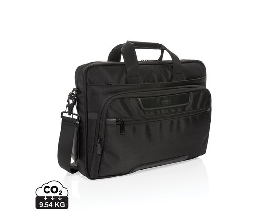 Sac ordinateur 15,6" Voyager en RPET avec anti RFID Noir - Swiss Peak P732.071