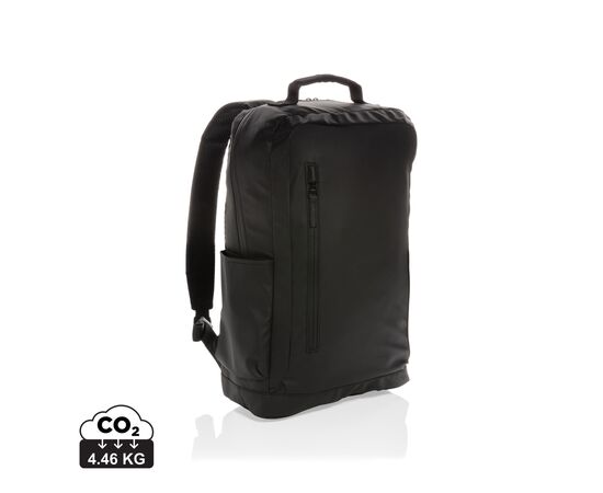 Fashion black PVC vrije 15.6" laptop rugtas Zwart - XD Collection P760.131