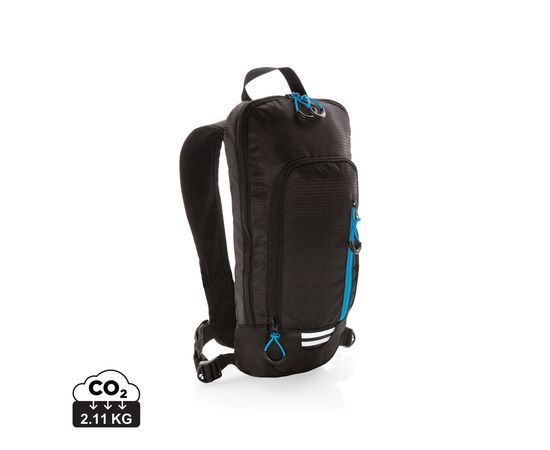 Explorer ribstop kleine wandelrugzak 7L PVC-vrij Zwart, Blauw - XD Collection P760.161