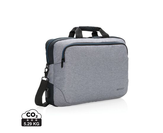 Sacoche pour ordinateur portable 15” Arata Gris, Noir - XD Design P762.182