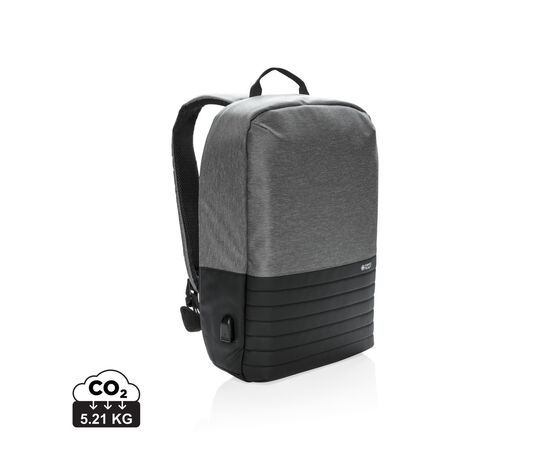 Swiss Peak anti-diefstal RFID 15,6" laptop rugzak PVC-vrij Grijs, Zwart - Swiss Peak P762.312