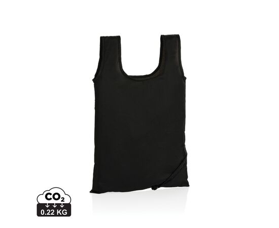 Sac shopping pliable en rPET 190T Impact AWARE™ Noir - XD Collection P762.671