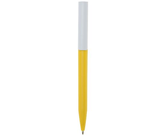 Unix recycled plastic ballpoint pen (blue ink) Yellow - Unbranded 10789611