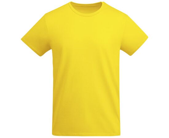 Breda biologisch katoenen kindershirt met korte mouwen Geel - Roly K66981BE