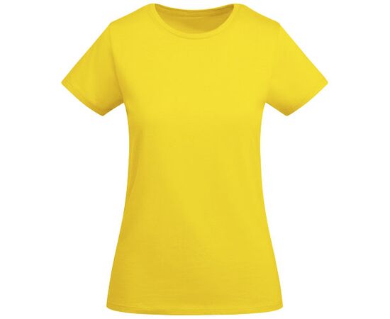 T-shirt Breda  en coton organique à manches courtes pour femme Jaune - Roly R66991B1