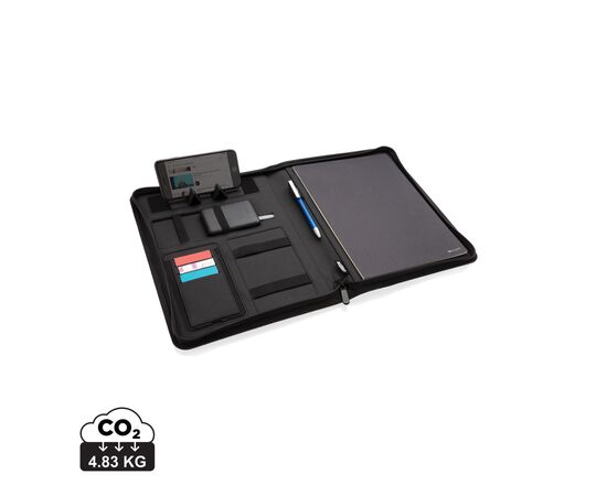 Air 5W wireless charging portfolio A4 w/ 5000 mAh powerbank Grey - XD Xclusive P774.042