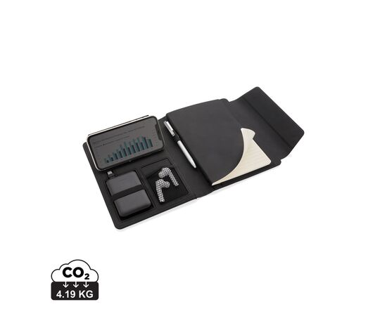 Conférencier A5 avec chargeur sans fil Fiko Noir - XD Xclusive P774.081